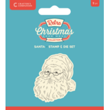 Crafter's Companion Retro Christmas Stamp & Die Santa (CC-RC-STD-SAN)