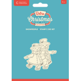 Crafter's Companion Retro Christmas Stamp & Die Snowpeople (CC-RC-STD-SPE)