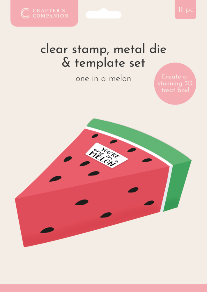 Crafter's Companion Fruit Treat Boxes Stamp/Die/Template One in a Melon (CC-STD-TEMP-OIAM) Crafter's Companion Fruit Treat Boxes Stamp/Die/Template One in a Melon (CC-STD-TEMP-OIAM)