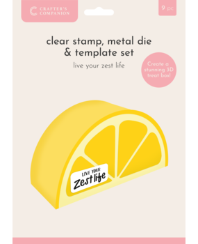 Crafter's Companion Fruit Treat Boxes Stamp/Die/Template Live your Zest Life (CC-STD-TEMP-LYZL)