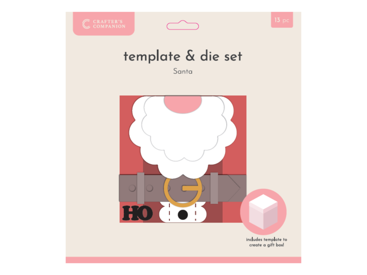 Crafter's Companion Santa Card Metal Die Template Santa (CC-MD-TEMP-SANT)