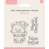 Crafter's Companion Whimsical Photopolymer Stamp Feline Festive (CC-STP-FEFE)