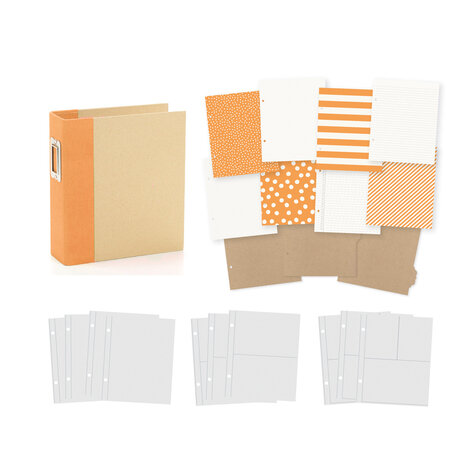 Simple Stories SN@P! Limited Edition Binder 6x8 Inch Orange (10784) Simple Stories SN@P! Limited Edition Binder 6x8 Inch Orange (10784)