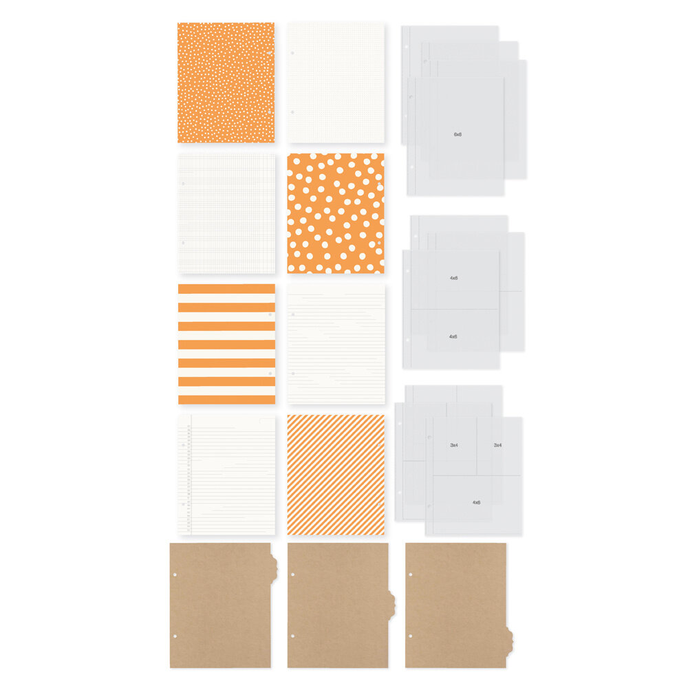 Simple Stories SN@P! Limited Edition Binder 6x8 Inch Orange (10784) Simple Stories SN@P! Limited Edition Binder 6x8 Inch Orange (10784)