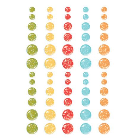 Simple Stories Say Cheese Classic Pooh Birthday Glitter Enamel Dots (24813)