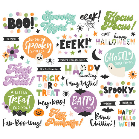 Simple Stories Spooky Things Sentiment Bits & Pieces (24919)