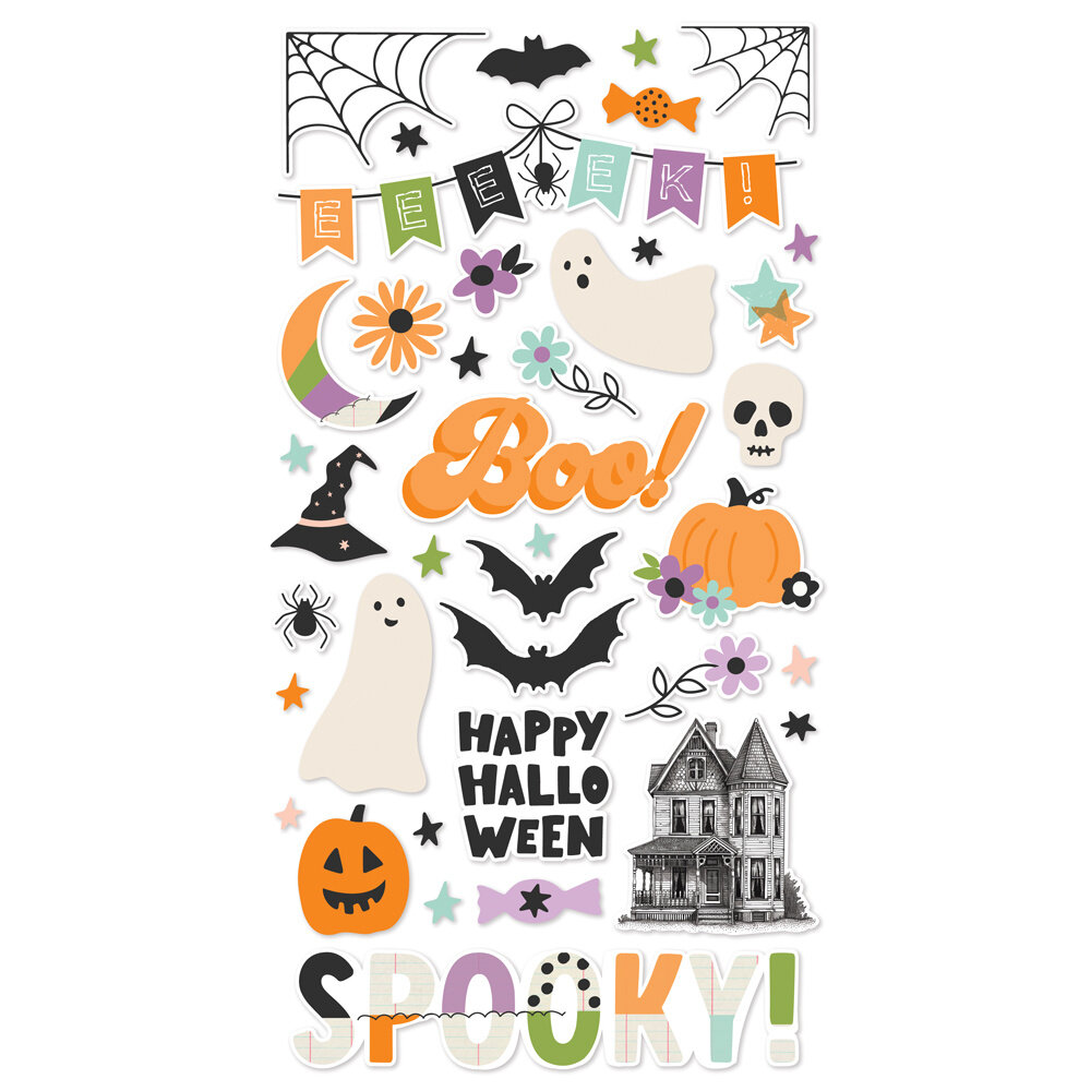 Simple Stories Spooky Things 6x12 Inch Chipboard (24916)