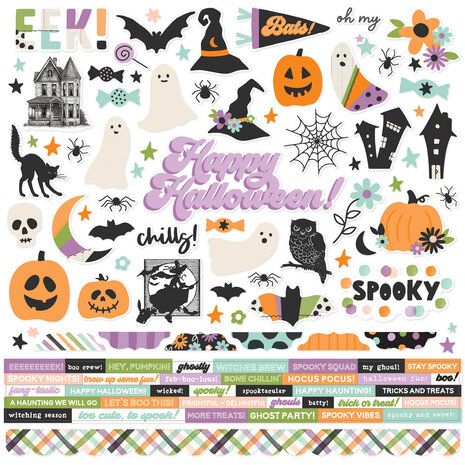 Simple Stories Spooky Things Cardstock Stickers (24902)