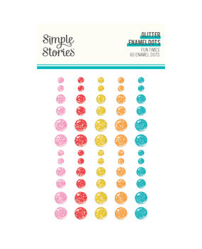 Simple Stories Fun Times Glitter Enamel Dots (25023)