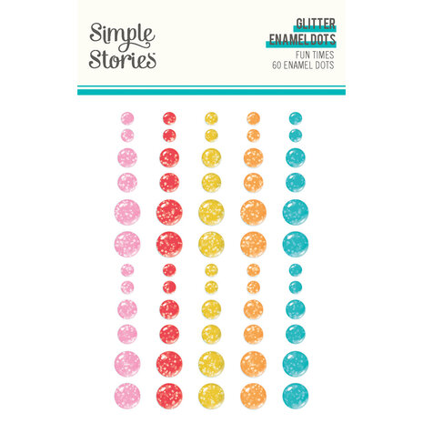 Simple Stories Fun Times Glitter Enamel Dots (25023)