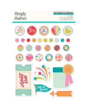 Simple Stories Fun Times Decorative Brads (25022) (OUTLET)