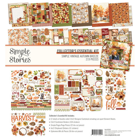 Simple Stories Simple Vintage Autumn Breeze Collectors Essentials Kit (25101) Simple Stories Simple Vintage Autumn Breeze Collectors Essentials Kit (25101)