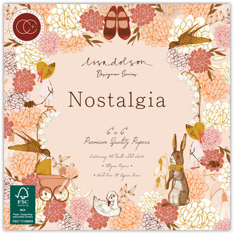 Craft Consortium Nostalgia 6x6 Inch Premium Paper Pad (CCDPAD004B)