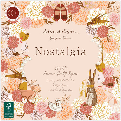 Craft Consortium Nostalgia 12x12 Inch Premium Paper Pad (CCDPAD004)