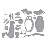 Spellbinders Say Cheese Classic Pooh Birthday Etched Dies Rabbit & Owl (S5-706)