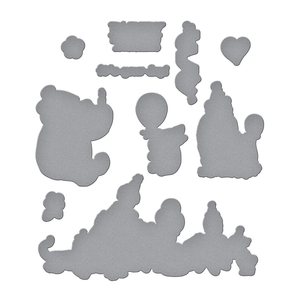 Spellbinders Say Cheese Classic Pooh Birthday Etched Dies Woo Hoo! (S4-1478) Spellbinders Say Cheese Classic Pooh Birthday Etched Dies Woo Hoo! (S4-1478)