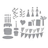 Spellbinders Say Cheese Classic Pooh Birthday Etched Dies Accessories (S4-1476)