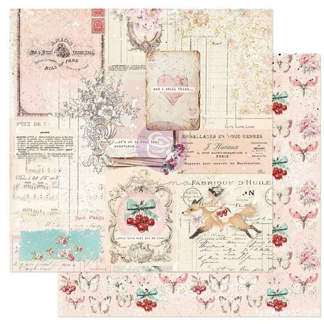 Prima Marketing Cherry Sweet 12x12 Inch Paper Pad (981891) Prima Marketing Cherry Sweet 12x12 Inch Paper Pad (981891)