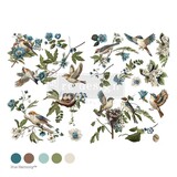 Re-Design with Prima Aviary Elegance 24x35 Inch Decor Transfers (677114)
