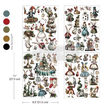 Re-Design with Prima Whimsical Holiday Dreams 8,5x11 Inch Middy Transfers (3pcs) (676643) Re-Design with Prima Whimsical Holiday Dreams 8,5x11 Inch Middy Transfers (3pcs) (676643)