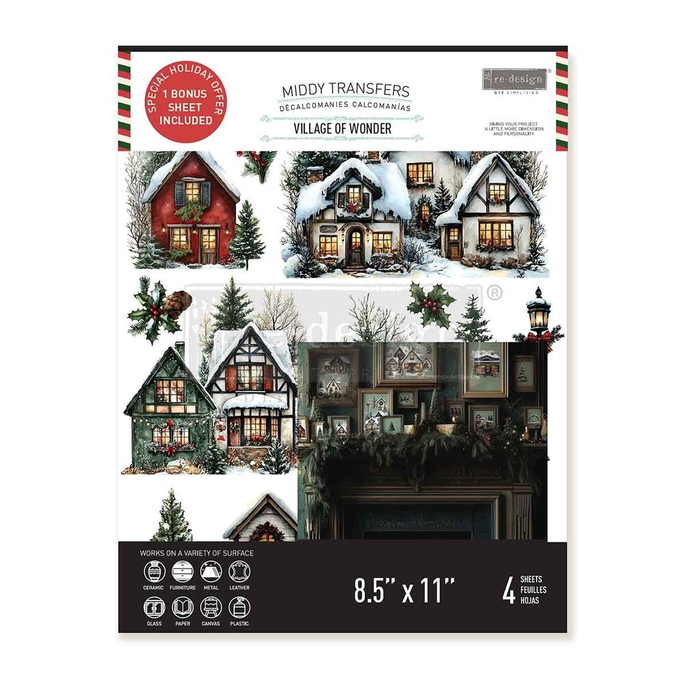 Re-Design with Prima Village Of Wonder 8,5x11 Inch Middy Transfers (3pcs) (677923) Re-Design with Prima Village Of Wonder 8,5x11 Inch Middy Transfers (3pcs) (677923)