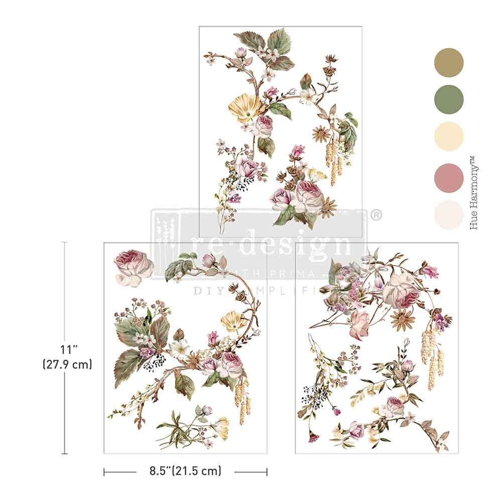Re-Design with Prima Rosette Royale 8,5x11 Inch Middy Transfers (3pcs) (676698) Re-Design with Prima Rosette Royale 8,5x11 Inch Middy Transfers (3pcs) (676698)