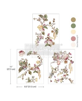 Re-Design with Prima Rosette Royale 8,5x11 Inch Middy Transfers (3pcs) (676698) Re-Design with Prima Rosette Royale 8,5x11 Inch Middy Transfers (3pcs) (676698)