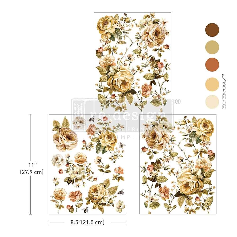Re-Design with Prima Belle Epoque Blooms 8,5x11 Inch Middy Transfers (3pcs) (678098) Re-Design with Prima Belle Epoque Blooms 8,5x11 Inch Middy Transfers (3pcs) (678098)