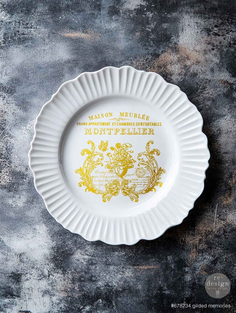 Re-Design with Prima Gilded Memories 8,5x11 Inch H2O Transfers Gold (2pcs) (678234) Re-Design with Prima Gilded Memories 8,5x11 Inch H2O Transfers Gold (2pcs) (678234)