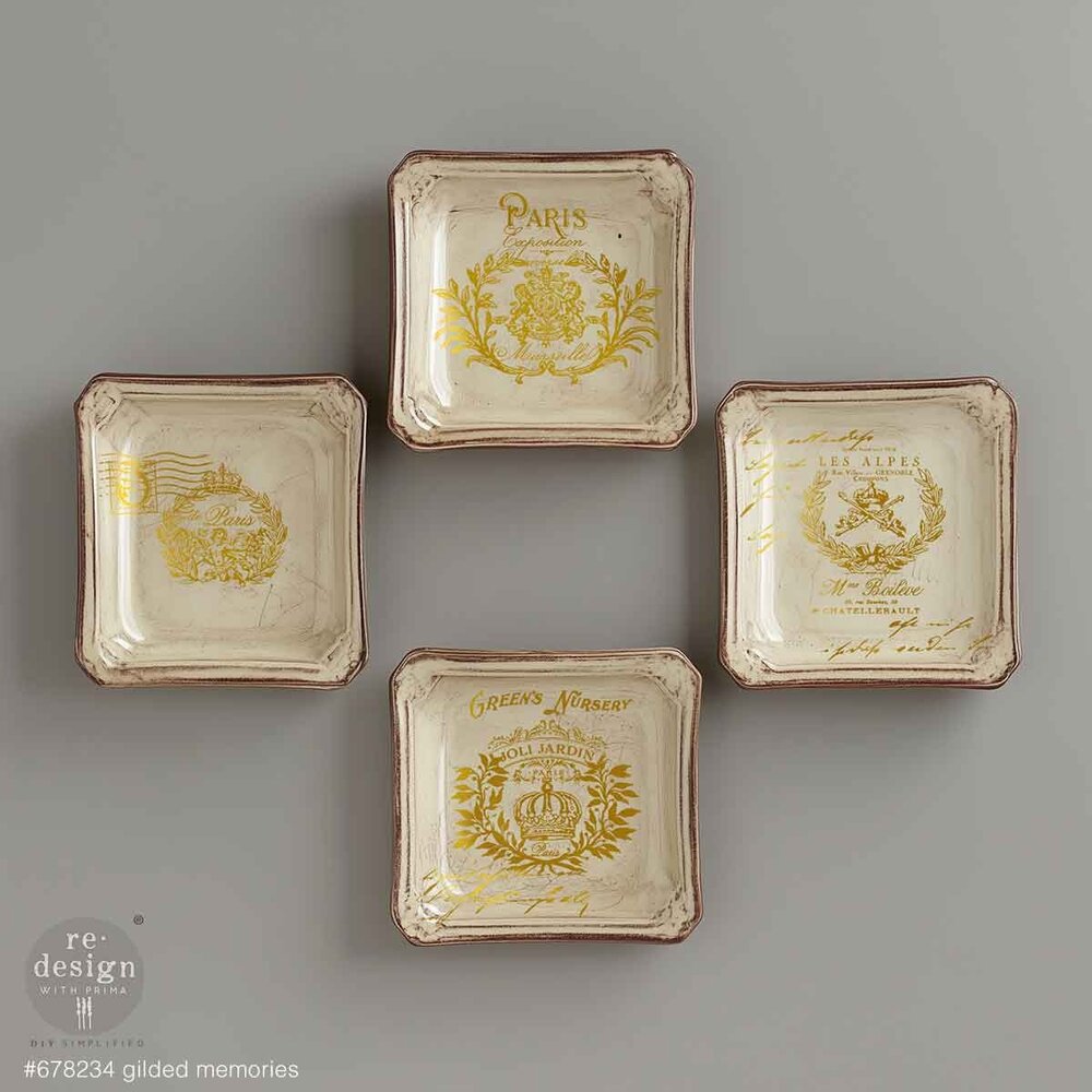 Re-Design with Prima Gilded Memories 8,5x11 Inch H2O Transfers Gold (2pcs) (678234) Re-Design with Prima Gilded Memories 8,5x11 Inch H2O Transfers Gold (2pcs) (678234)