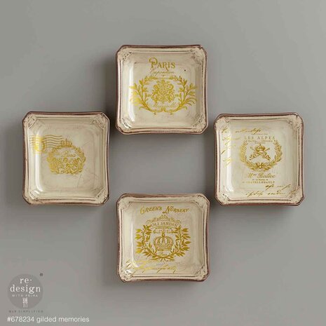 Re-Design with Prima Gilded Memories 8,5x11 Inch H2O Transfers Gold (2pcs) (678234) Re-Design with Prima Gilded Memories 8,5x11 Inch H2O Transfers Gold (2pcs) (678234)