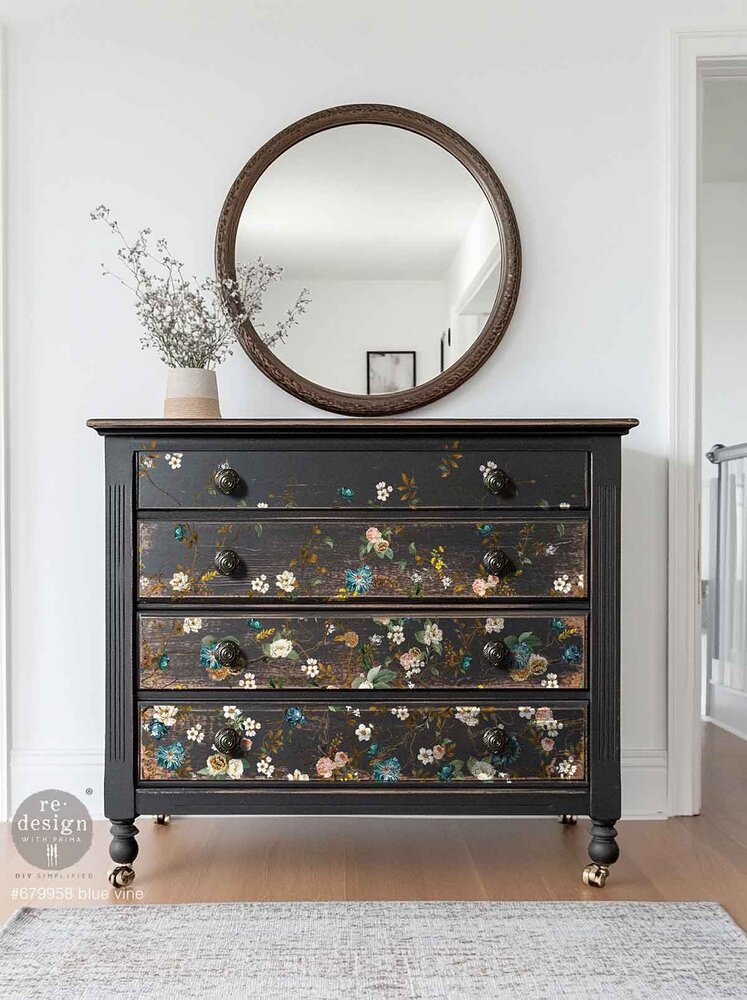 Re-Design with Prima Blue Vine 24x35 Inch Decor Transfers (679958) Re-Design with Prima Blue Vine 24x35 Inch Decor Transfers (679958)