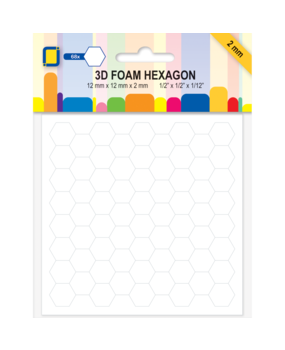JEJE Produkt 3D Foam Hexagon 12x12x2mm (68pcs) (3.2882)