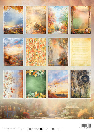 Studio Light Charming Autumn Designer Paper Pad Background (SL-CA-DPP362) Studio Light Charming Autumn Designer Paper Pad Background (SL-CA-DPP362)
