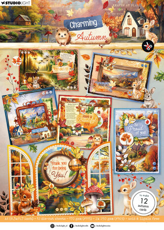 Studio Light Charming Autumn Card Making Pad (SL-CA-CMP21) Studio Light Charming Autumn Card Making Pad (SL-CA-CMP21)