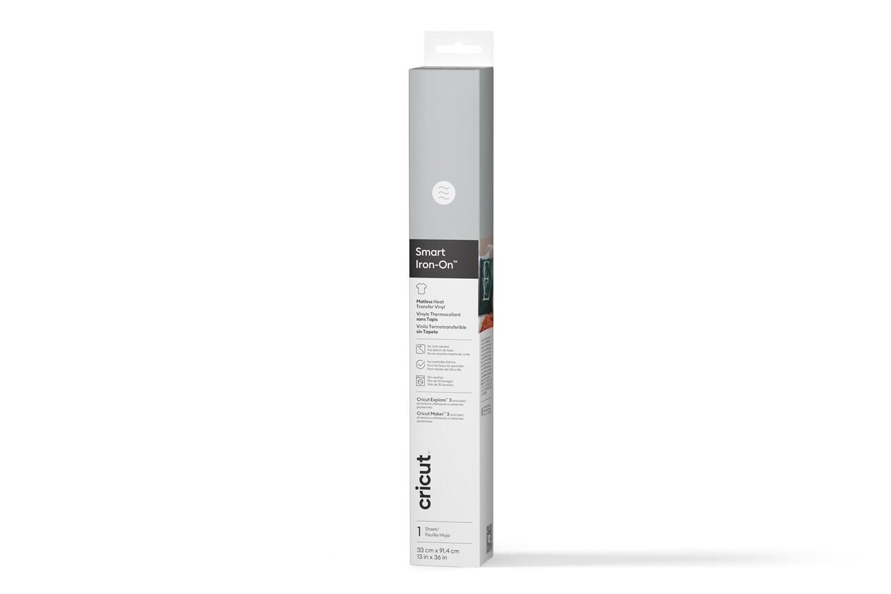 Cricut Smart Iron-On 13x36 Inch Silver (2011656) Cricut Smart Iron-On 13x36 Inch Silver (2011656)