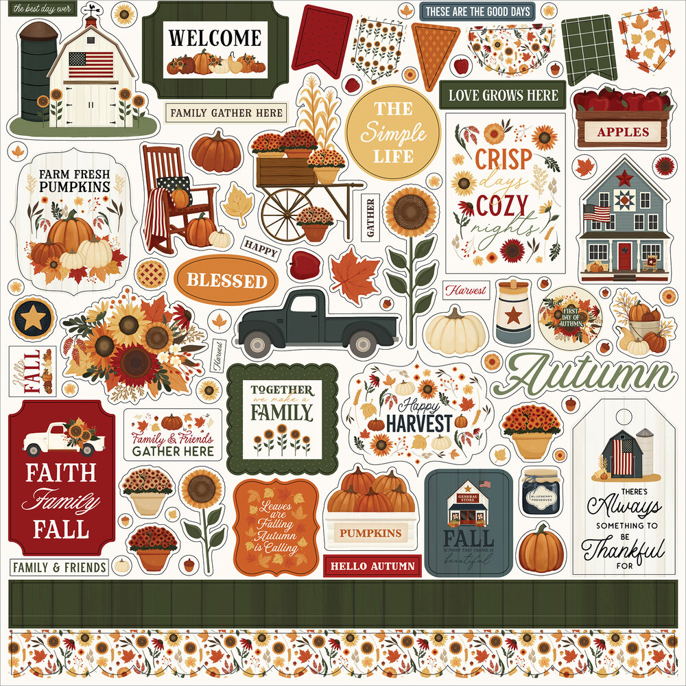 Carta Bella Americana 12x12 Inch Collection Kit (CBA454016) Carta Bella Americana 12x12 Inch Collection Kit (CBA454016)