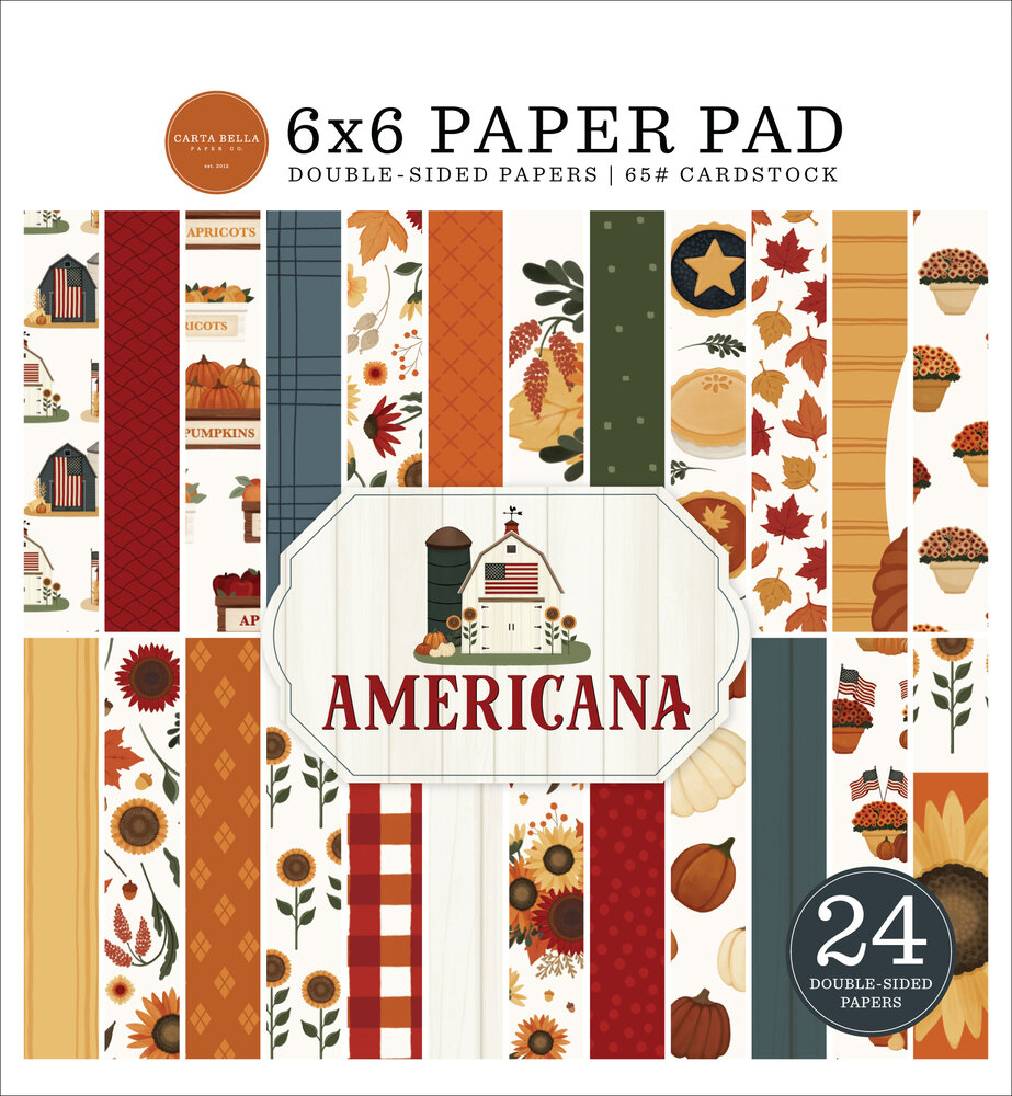 Carta Bella Americana 6x6 Inch Paper Pad (CBA454023)