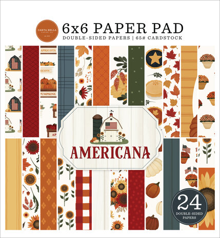 Carta Bella Americana 6x6 Inch Paper Pad (CBA454023)