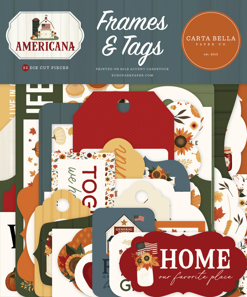 Carta Bella Americana Frames & Tags (CBA454025) Carta Bella Americana Frames & Tags (CBA454025)