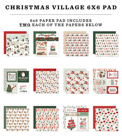 Carta Bella Christmas Village 6x6 Inch Paper Pad (CBCV458023)