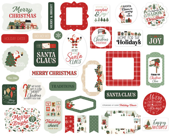 Carta Bella Christmas Village Ephemera (CBCV458024) Carta Bella Christmas Village Ephemera (CBCV458024)