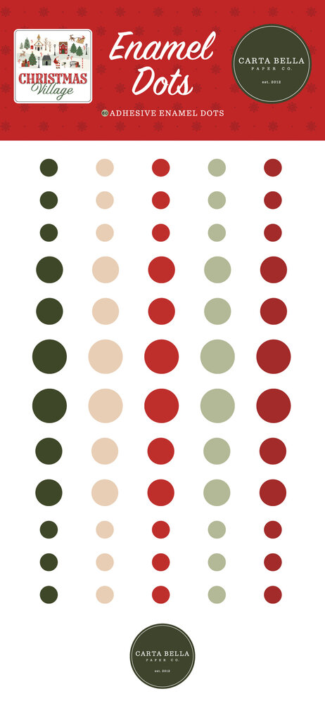 Carta Bella Christmas Village Enamel Dots (CBCV458028)