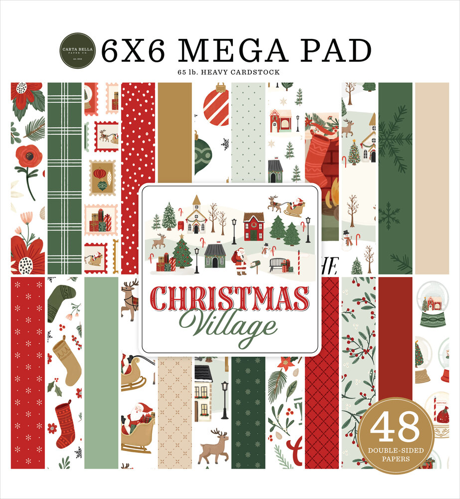 Carta Bella Christmas Village 6x6 Inch Cardmakers Mega Pad (CBCV458031)