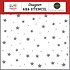 Christmas Village Stencil Merry And Bright Stars (CBCV458034)