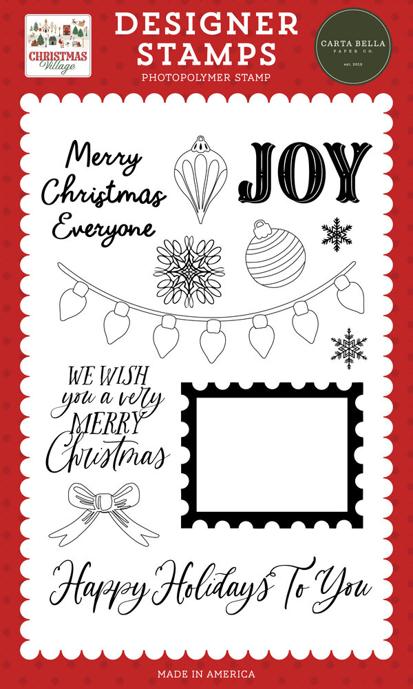 Carta Bella Christmas Village Designer Stamps Christmas Lights And Stamp (CBCV458044) Carta Bella Christmas Village Designer Stamps Christmas Lights And Stamp (CBCV458044)