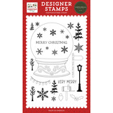 Carta Bella Christmas Village Designer Stamps Build A Snowglobe (CBCV458046)