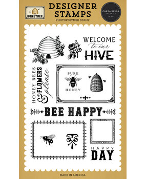 Carta Bella Honey Bee Designer Stamps Welcome To Our Hive (CBHB450043)