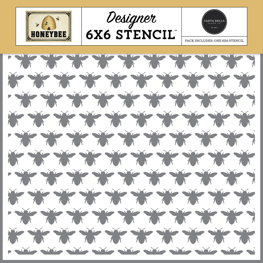 Carta Bella Honey Bee Stencil Swarm Of Bees (CBHB450033) Carta Bella Honey Bee Stencil Swarm Of Bees (CBHB450033)