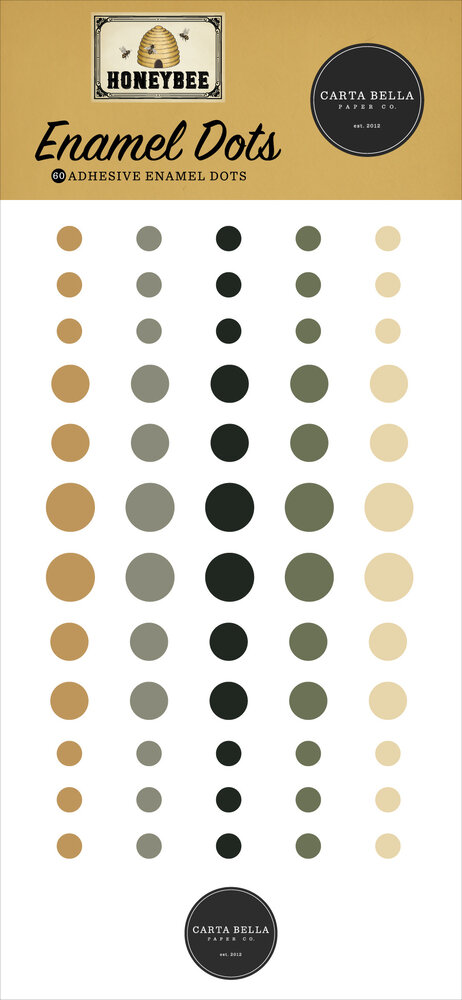 Carta Bella Honey Bee Enamel Dots (CBHB450028)